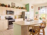 Fully Equipped Kitchen with Barstools